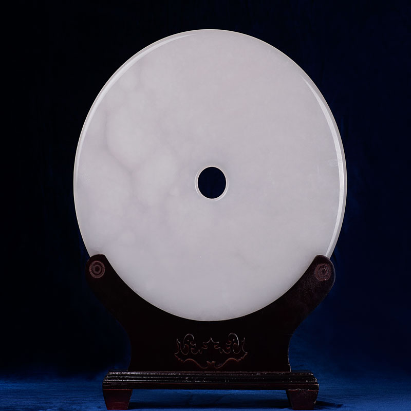 藍田玉平安扣-圖案及logo可任意定制